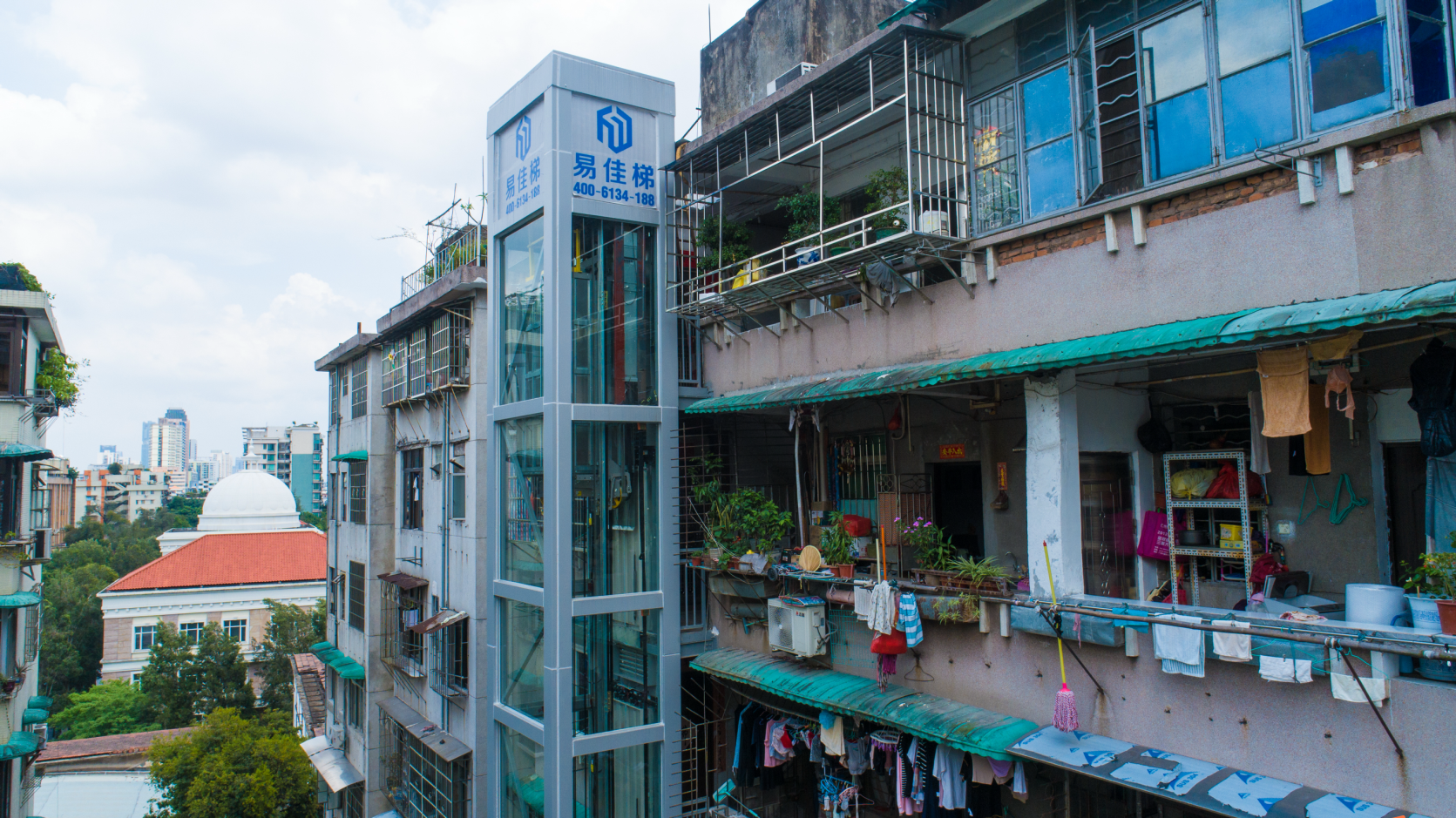 易佳梯廣州新港西路199號加建案例